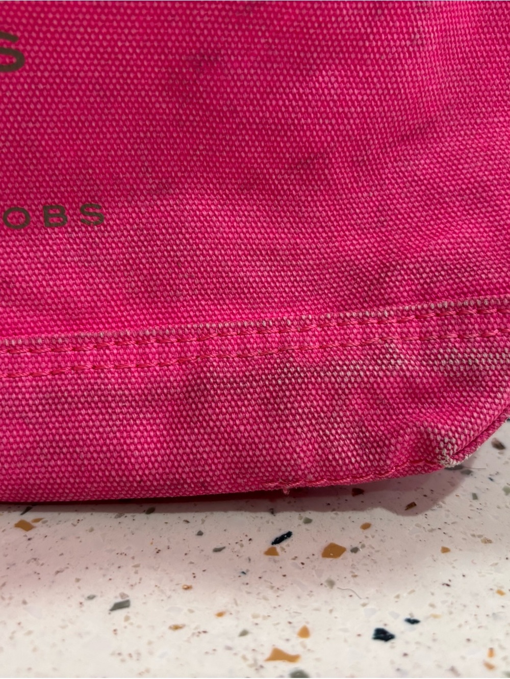 Marc Jacobs Hot‎ Pink Canvas Logo Tote - Picture 7 of 14